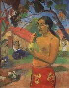 Paul Gauguin Woman Holding a Fruit oil